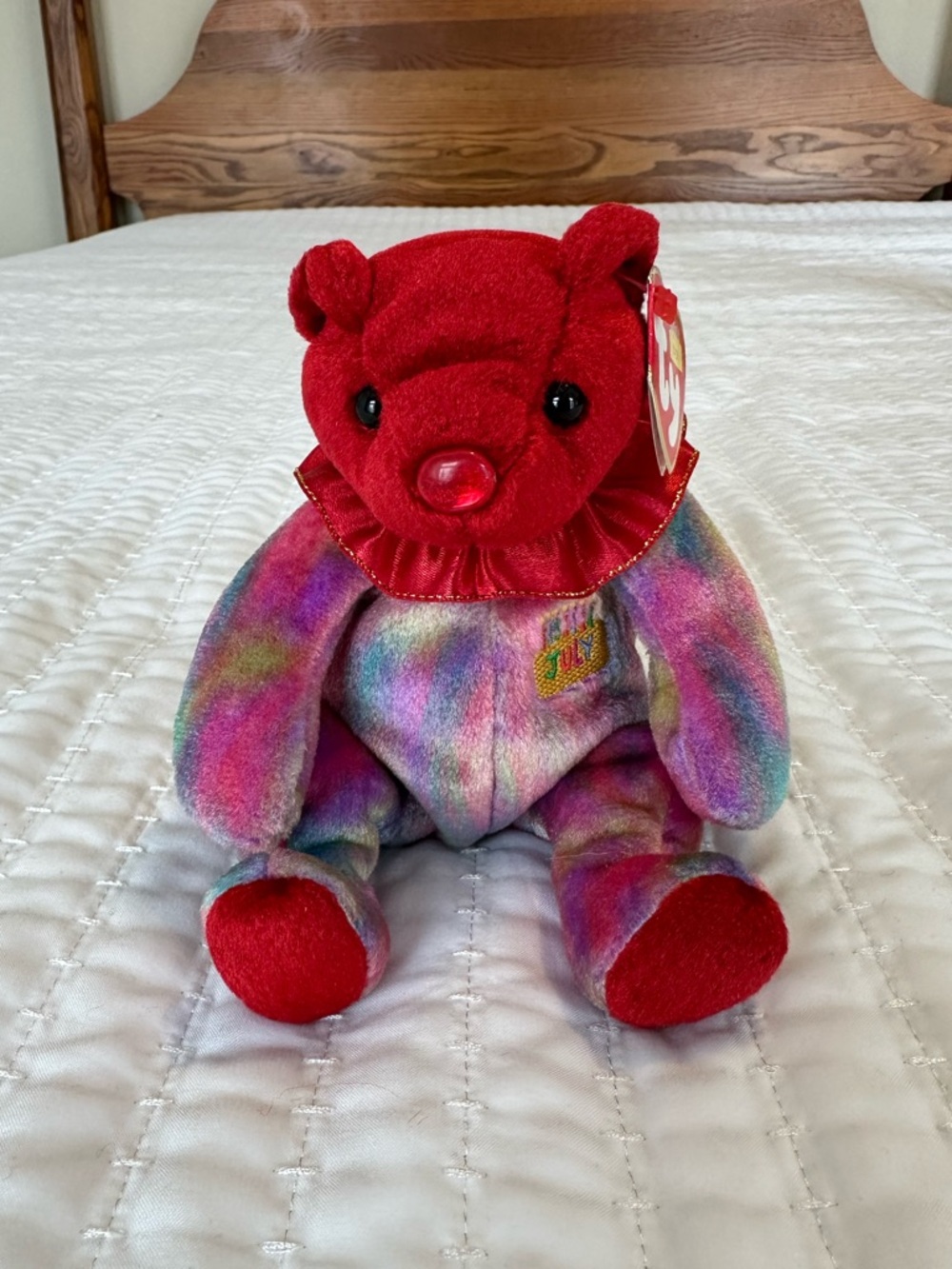 July Birthday Month Beanie Baby Bear